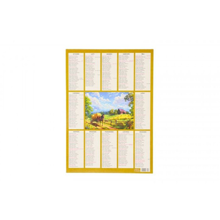 Kalendarz ścienny plakietka 240mm x 340mm Darrieus Darrieus