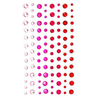 KRYSZTAŁKI SAMOPRZYLEPNE CZERWONY