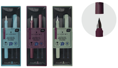 Zestaw pióro wiecz+2 nab w etui Academy