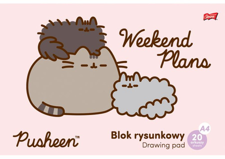 Blok rysunkowy A4 20k PUSHEEN