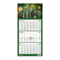 Kalendarz 2026 trójdzielny Ptak dudek