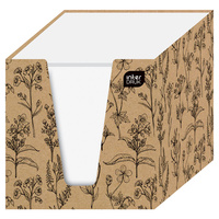 Kostka pap.9x9x9cm Biała w kubiku Kraft