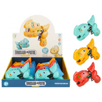 PISTOLET B/O DINO 13CM MC MIX3 DISP 12/108/216