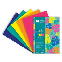 Blok Deco TROPIC 170 g/m2, A4, 20 ark., 5 kolorów, Happy Color