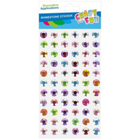 OZDOBA DEK KRYSZTAŁKI SPRZYL 10MM 11SZT KOL CF12 144