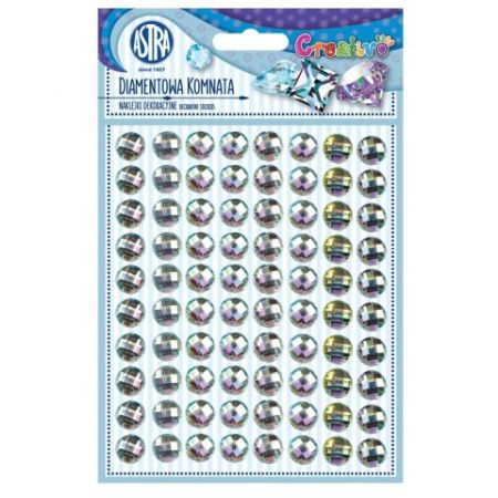 DIAMENTOWE SREBRNE NAKLEJKI Kryształki