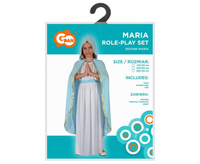 Strój dla dzieci Maria (sukienka, peleryna z kapturem, pasek), rozm. 110/120 cm Godan