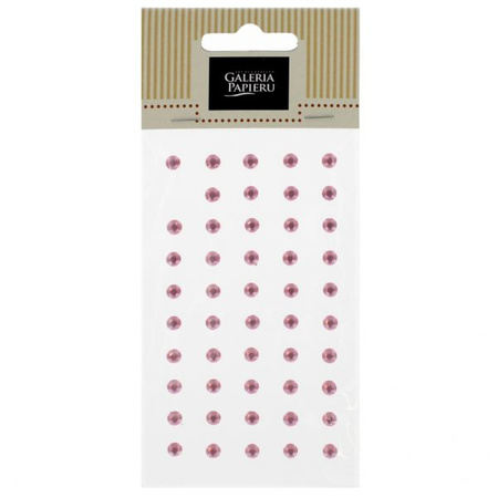 Kryształki samoprzylepne 5mm, 50 szt./op., jasnoróżowe