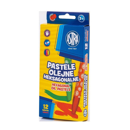 Pastele olejne heksagonalne ASTRA 12 kol.