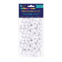 Pompony 1CM BIAŁY 120sztuk Dp Craft