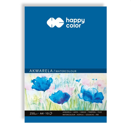 Happy Color Blok do akwareli A4- 250g 10 kartek