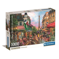 Puzzle 1000 el. Compact Flowers in Paris Clementoni