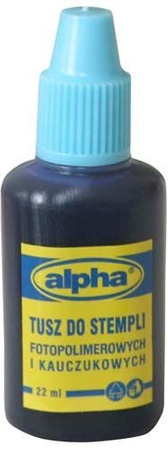 TUSZ do stempli ALPHA 30ML niebieski