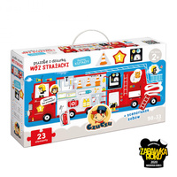CzuCzu Puzzle z dziurką Wóz strażacki