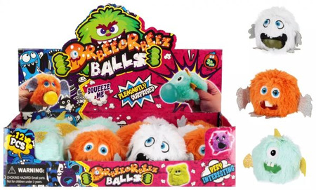 ZABAWKA WYCISKANA PLUSZ MONSTER 10CM MIX3