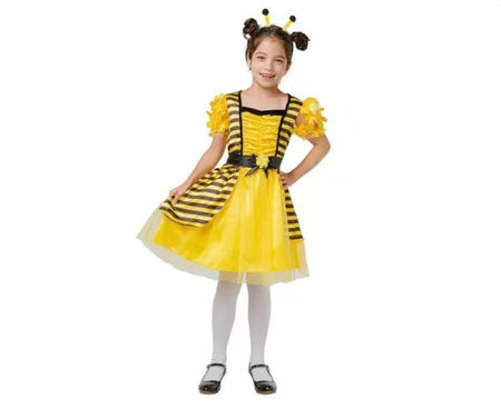 Zestaw dla dzieci Pszczółka (sukienka, opaska, pasek), rozm.110/120 cm