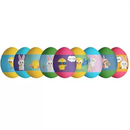 Owijki termokurczliwe na jajka - wesołe zwierzaki (9 szt.)