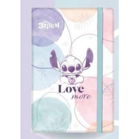 DISNEY FASHION - NOTES A5 / 80 K. LINIA Z GUMKĄ - WZÓR 1 - STITCH