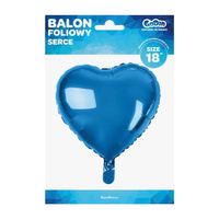 Balon foliowy 'Serce', niebieskie, 18'
