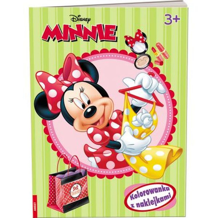 Minnie. Kolorowanka z naklejkami