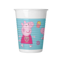 Kubki Plastikowe 200ML 8sztuk Peppa Pig Godan