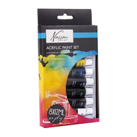 ZESTAW FARB AKRYLOWYCH 8 KOL/12 ML 8720039389816