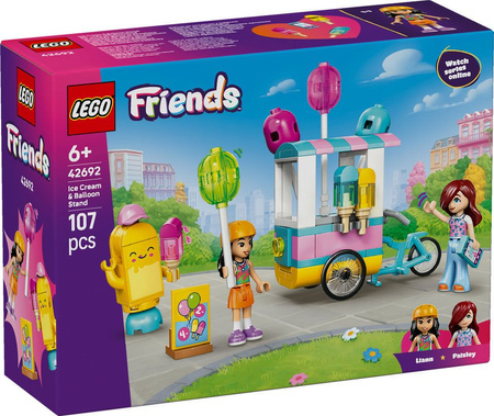 Klocki LEGO Friends Stoisko z lodami i balonami 42692