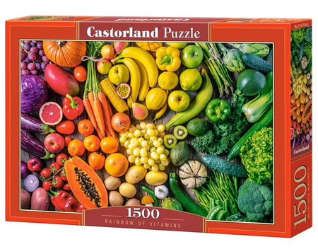 Castorland Puzzle 1500 el. Rainbow of witamins