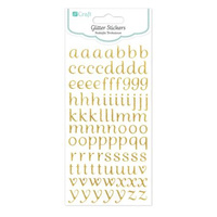 NAKLEJKI BROKAT ALFABET 90SZTUK