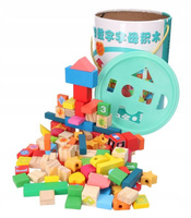 KLOCKI DREWNIANE (108 EL.)