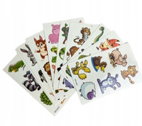 Tatuaż (10 SZT.=1 FOLIA) zwierzątka mix wzorów
