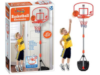 zestaw do gry w koszykówkę, kosz na podstawie, z regulacją wysokości, światło, dźwięk; 49x38x13cm,