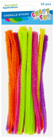 Ozdoba dekoracyjna Druciki powlekane neon 30 szt. mix kolorów CRAFT WITH FUN 567266