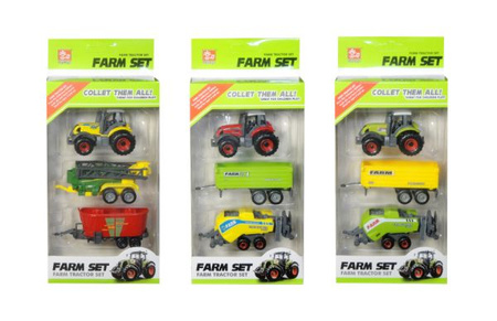 TRAKTOR Z 2 PRZYCZEPAMI Q6282