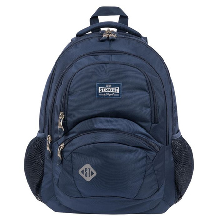 PLECAK 4-KOMOROWY STRIGHT BP-05 ST.NAVY BLUE VINTAGE mkmo