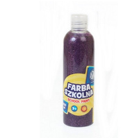 Farba Szkolna Plakatowa 250ml Fioletowa Brokatowa Astra