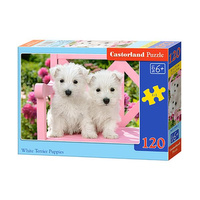 Castorland Puzzle 120 el. B-13494-1 White Terrier Puppies