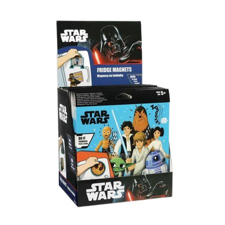 DISNEY CORE - MAGNES NA LODÓWKĘ - MIX 2 WZORÓW - DISPLAY 12 SZTUK - STAR WARS