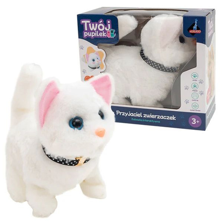 Twój Pupilek - Interaktywny Kotek biały
