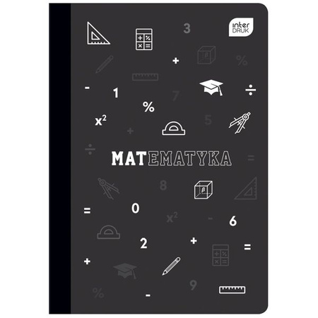 Zeszyt do matematyki PP,  60 kartek, kratka, A5, Interdruk