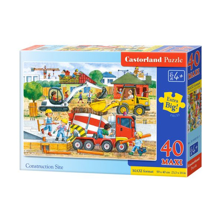 Castorland Puzzle 40 el. Maxi B040018 CONSTRUCTION SITE