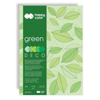 Happy color Blok kreatywny- deco GREEN- odcienie zieleni, A4-170g