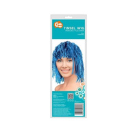 PERUKA FOLIOWA NIEBIESKA