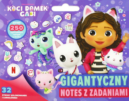 KOCI DOMEK GABI GIGANTYCZY NOTES Z ZADANIAMI  