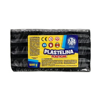 Plastelina Szkolna 500g czarna  Astra