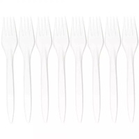 Widelce wielorazowe - białe (8 szt.)