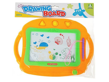 tablica magnetyczna, znikopis, kolorowy; 31,5x29x2cm,