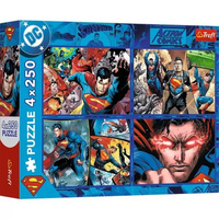 PUZZLE 4X250 ODWAGA SUPERMANA