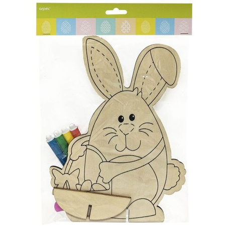 Drewniana dekoracja do kolorowania