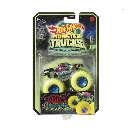 Hot Wheels Monster Truck Świecący w Ciemności 1:64 mix wzorów